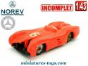 La Mercedes Benz compétition en miniature par Norev au 1/43e incomplète