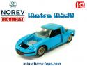 Le coupé sport Matra M530 de 1967 en miniature Norev au 1/43e incomplète