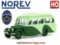Le Citroën U23 autocar vert en miniature HO par Norev au 1/87e