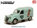 La 2cv Citroën fourgonnette Chicorée Leroux miniature par Norev au 1/43e