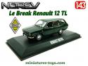 Le Break Renault 12 TL vert miniature par Norev au 1/43e