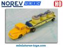 Le tracteur Unic ZU 120 et sa semi containers a ciment miniature Norev au 1/86e