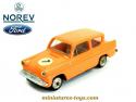 La Ford Anglia 105E orange en miniature de Norev au 1/43e