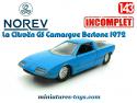 La Citroën GS Camargue Bertone miniature de Norev Jet-Car au 1/43e incomplète