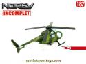 L'hélicoptère Hughes 500 Defender en miniature par Norev au 1/87e incomplet