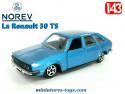 La Renault 30 TS bleue en miniature de Norev Jet-car au 1/43e