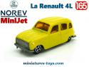 La Renault 4L jaune en miniature par Norev Mini-Jet 3 inches au 1/65e