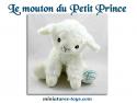 La jolie peluche du mouton du Petit Prince de Saint Exupéry par Cotton Blue