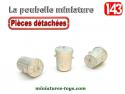 La poubelle ronde de voirie en miniatures résine au 1/43e