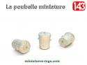 La poubelle ronde de voirie en miniatures résine au 1/43e