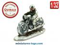 La moto miniature avec motard par Quiralu au 1/32e