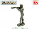 La figurine métal du soldat français de 1940 épaulant debout par Quiralu au 1/32e