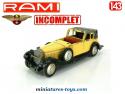 Le coupé Hispano Suiza 1934 en miniature par Rami JMK au 1/65e incomplet