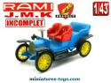 Le Double Phaéton Lion Peugeot 1908 en miniature par Rami au 1/43e incomplet