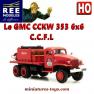 Le camion GMC Pompiers de Cogolin miniature de REE-Modeles au HO 1/87e
