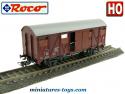 Le wagon couvert marchandises et bestiaux en miniature par Roco au H0 HO