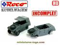 Le duo de Kubelwagen militaires incomplètes en miniatures par Roco au 1/87e HO