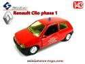 La Renault Clio pompiers français de Solido en miniature au 1/43e