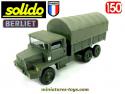 Le camion militaire Berliet GBC 8 Kt bâché miniature de Solido au 1/50e
