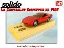 La Chevrolet Corvette rouge de 1987 en miniature par Solido au 1/43e