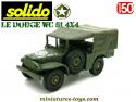Le Dodge WC 51 4x4 bâché en miniature militaire Solido au 1/50e 