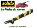 La flèche orientable Droite du canon et obusier miniature Solido