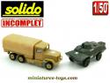 Le Kaiser Jeep M34 et le Commando XM 706 militaire miniature Solido au 1/50e