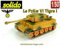 Le char allemand PzKw VI Tigre I sable en miniature de Solido au 1/50e