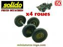 Les 4 roues du Commando Cage US M706 miniature de Solido au 1/50e