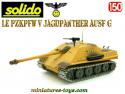 Le char allemand Jagdpanther camo en miniature militaire Solido au 1/50e