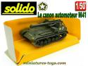 Le canon de 105 automoteur M41 Govila en miniature de Solido au 1/50e