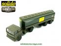 Le Renault Saviem H875 semi remorque citerne militaire miniature Solido au 1/55