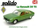 La Renault 30 TS verte en voiture miniature Solido au 1/43e
