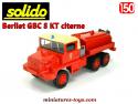 Le camion Berliet GBC 8 KT citerne pompiers en miniature Solido au 1/50e