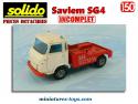 Le Saviem SG4 dépanneuse miniature de Solido au 1/50e incomplet