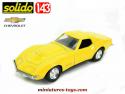 La Chevrolet Corvette jaune de 1968 en miniature par Solido au 1/43e