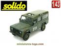 La Land Rover 110 militaire IFOR en voiture miniature Solido au 1/43e