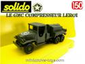 Le GMC CCKW 353 6x6 cabine torpédo compresseur en miniature Solido au 1/50e
