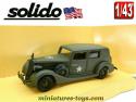 La voiture Packard Six HQ Etat Major militaire en miniature Solido au 1/43e