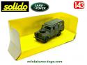 La Land Rover 109 militaire en miniature de Solido au 1/43e