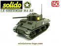Le char américain Sherman M4 A3 miniature de Solido au 1/50e