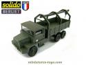 Le camion Berliet GBC 8 Kt lot 7 militaire en miniature de Solido au 1/50e