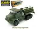 Le camion militaire Berliet GBC 8 Kt citerne en miniature de Solido au 1/50e
