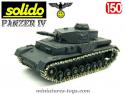 Le char Panzer IV F1 gris canon court en miniature par Solido au 1/50e