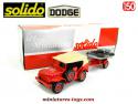 Le Dodge 4x4 WC56 pompiers et sa remorque bateau miniature Solido au 1/50e