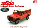 Le Land Rover Defender pompiers de Savoie en miniature par Solido au 1/43e