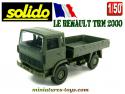 Le camion militaire Renault TRM 2000 en miniature par Solido au 1/50e