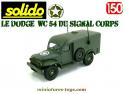 Le Dodge militaire WC 54 4x4 Signal Corps miniature de Solido au 1/50e
