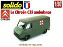 Le Citroën C35 ambulance militaire en miniature par Solido au 1/50e
