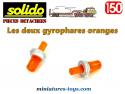 Les 2 gyrophares oranges pour le Berliet T12 Solido miniature au 1/50e